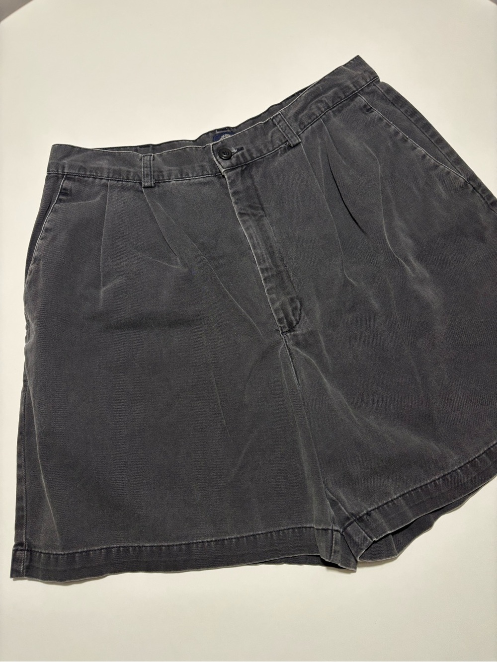 Dockers Charcoal Black Vintage High Waist Cotton Shorts